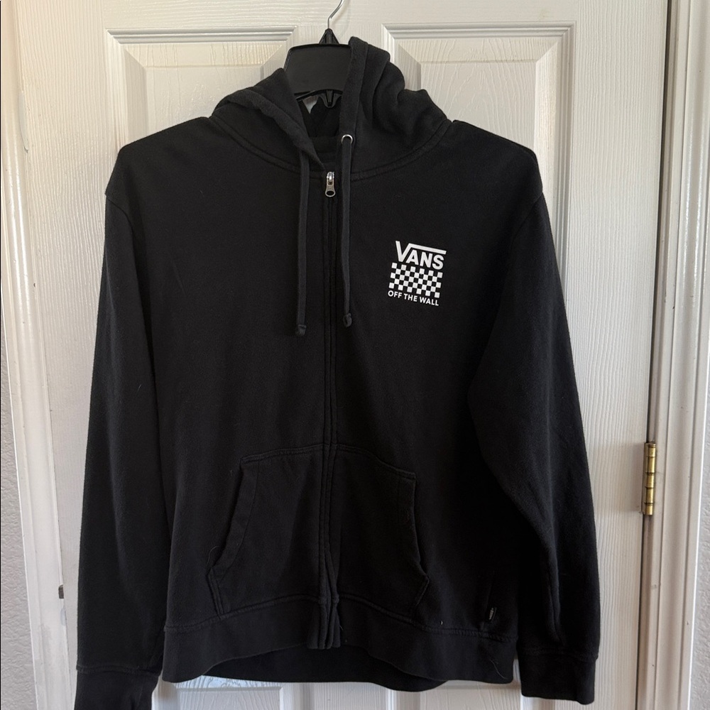 Vans Black Hoodie with Logo
